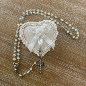 Holy Communion Rosary Beads